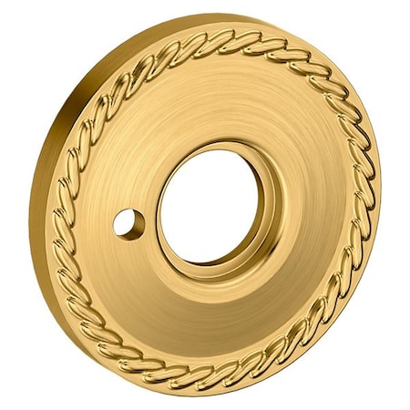 Baldwin Privacy Pair Rosettes Lifetime Satin Brass 5149.044